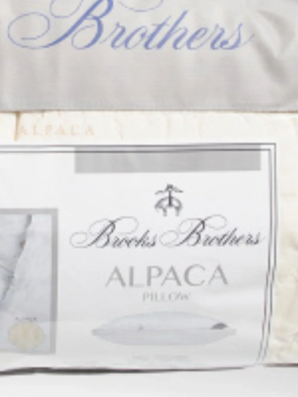 BROOKS BROTHERS Made In Turkey Alpaca And Wool Year Round Bed Pillow